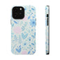 Floral Pastel Magnetic Impact Phone Case — Blue & Pink Botanical Design