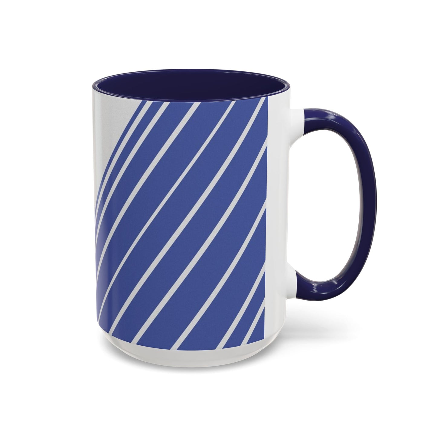 Elegant Stripe Accent Coffee Mug - Perfect for Gifts, Home Decor, Office, Birthdays, and Tea Lovers