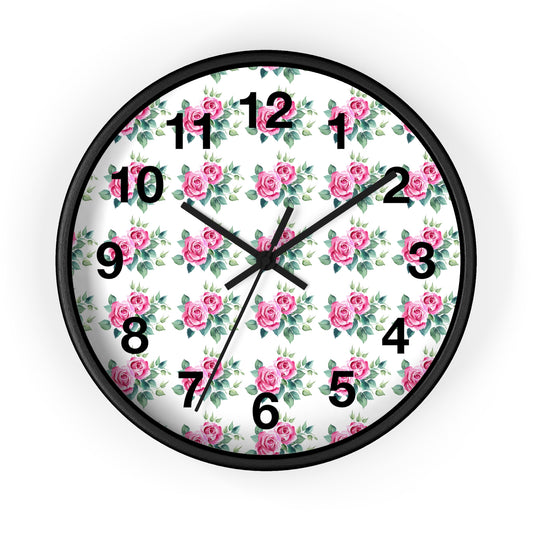 Vintage Floral Wall Clock