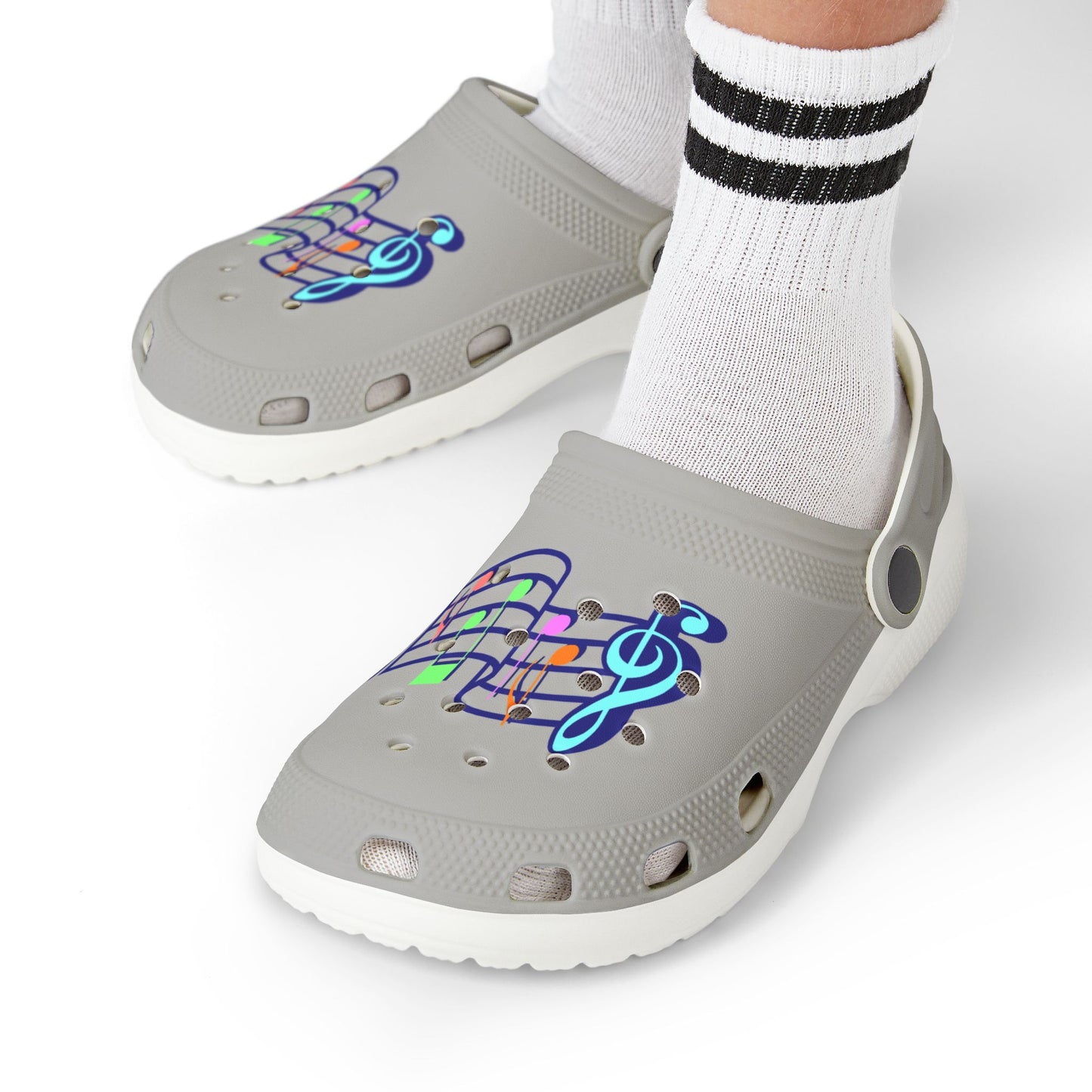 Musical Notes Kid's Clogs - Fun