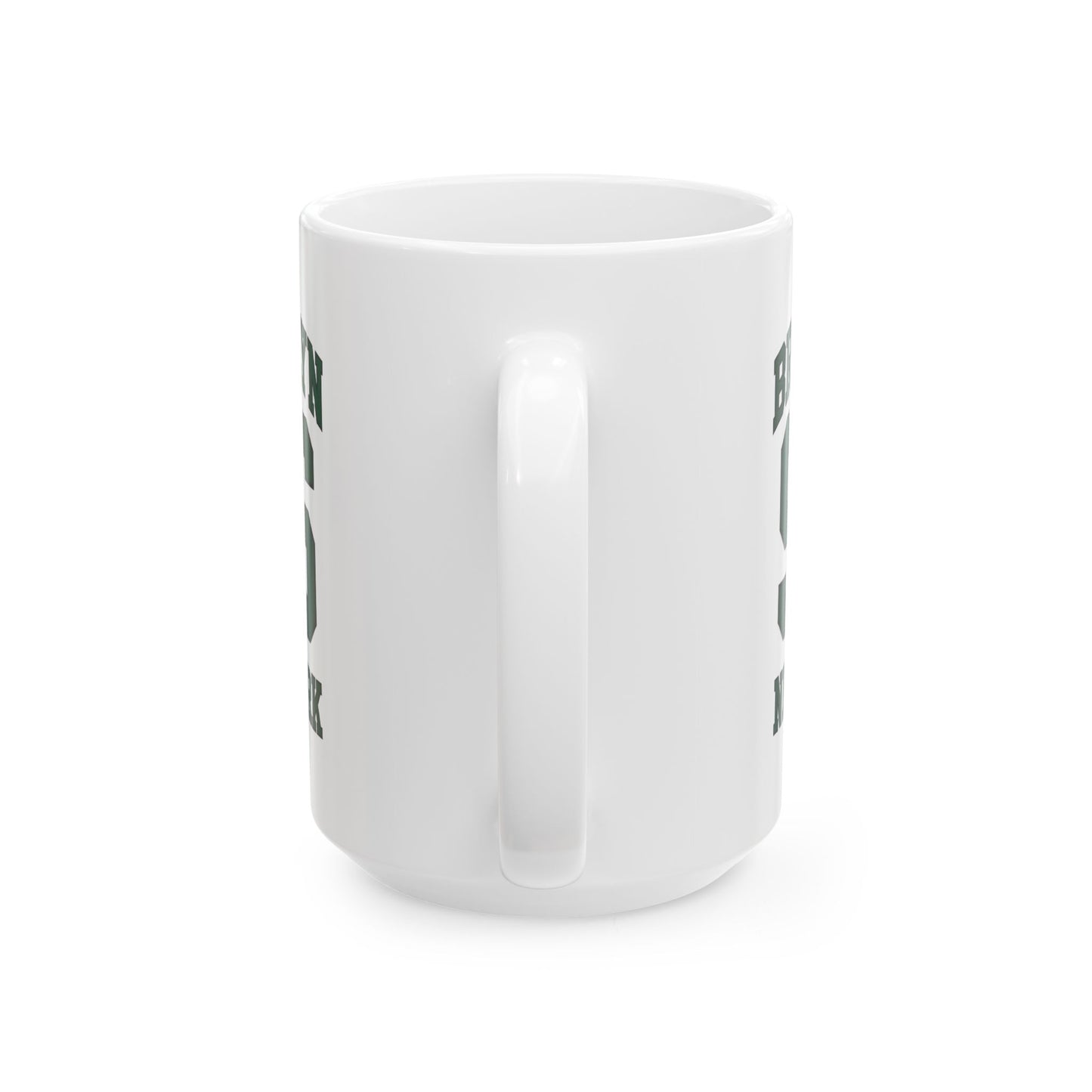 Brooklyn 96 New York Ceramic Mug — Retro Varsity Number Coffee Cup