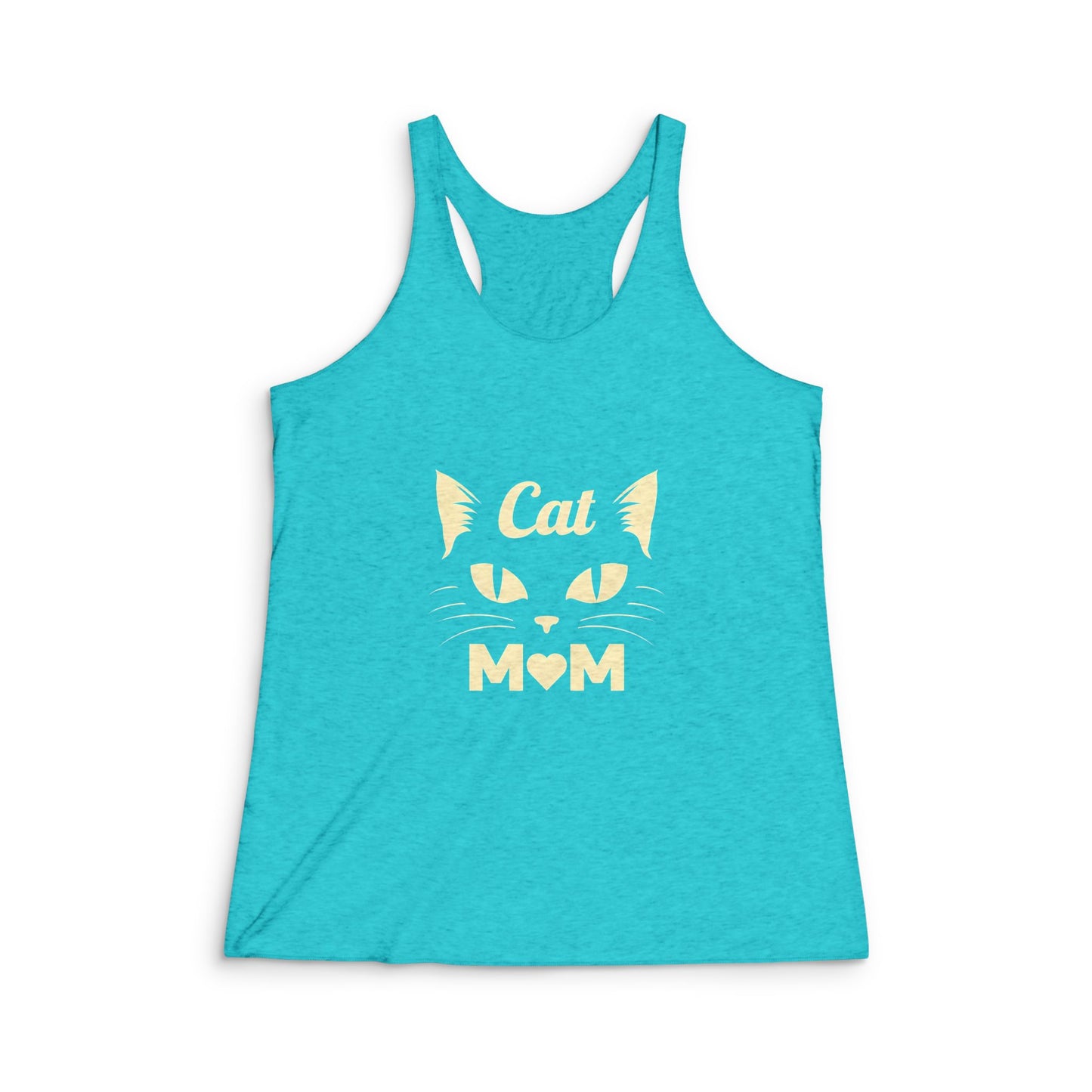 Cat Mom Racerback Tank — Women's Cat Lover Graphic Tank Top