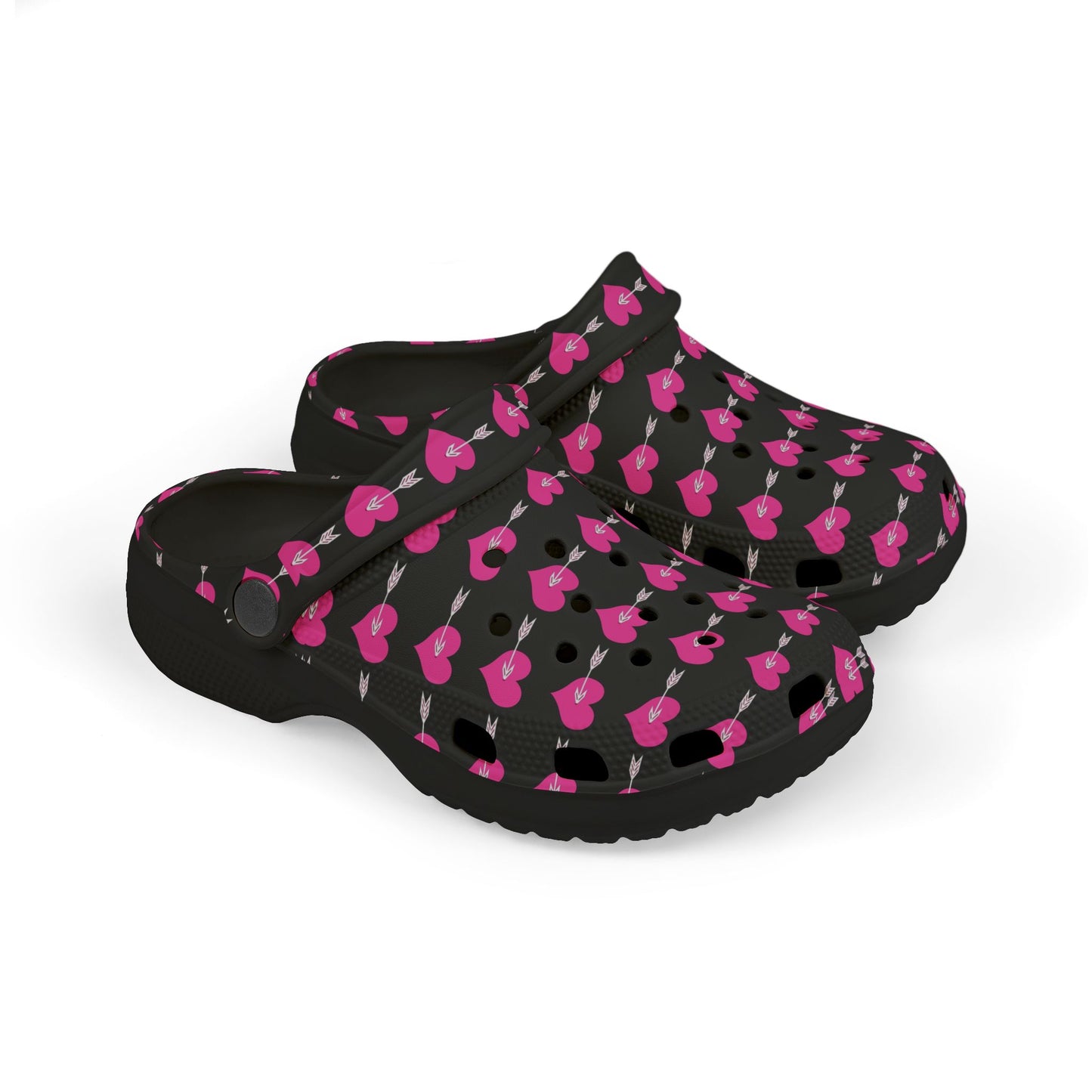 Kid's Heart Pattern Clogs - Fun & Colorful Foam Shoes