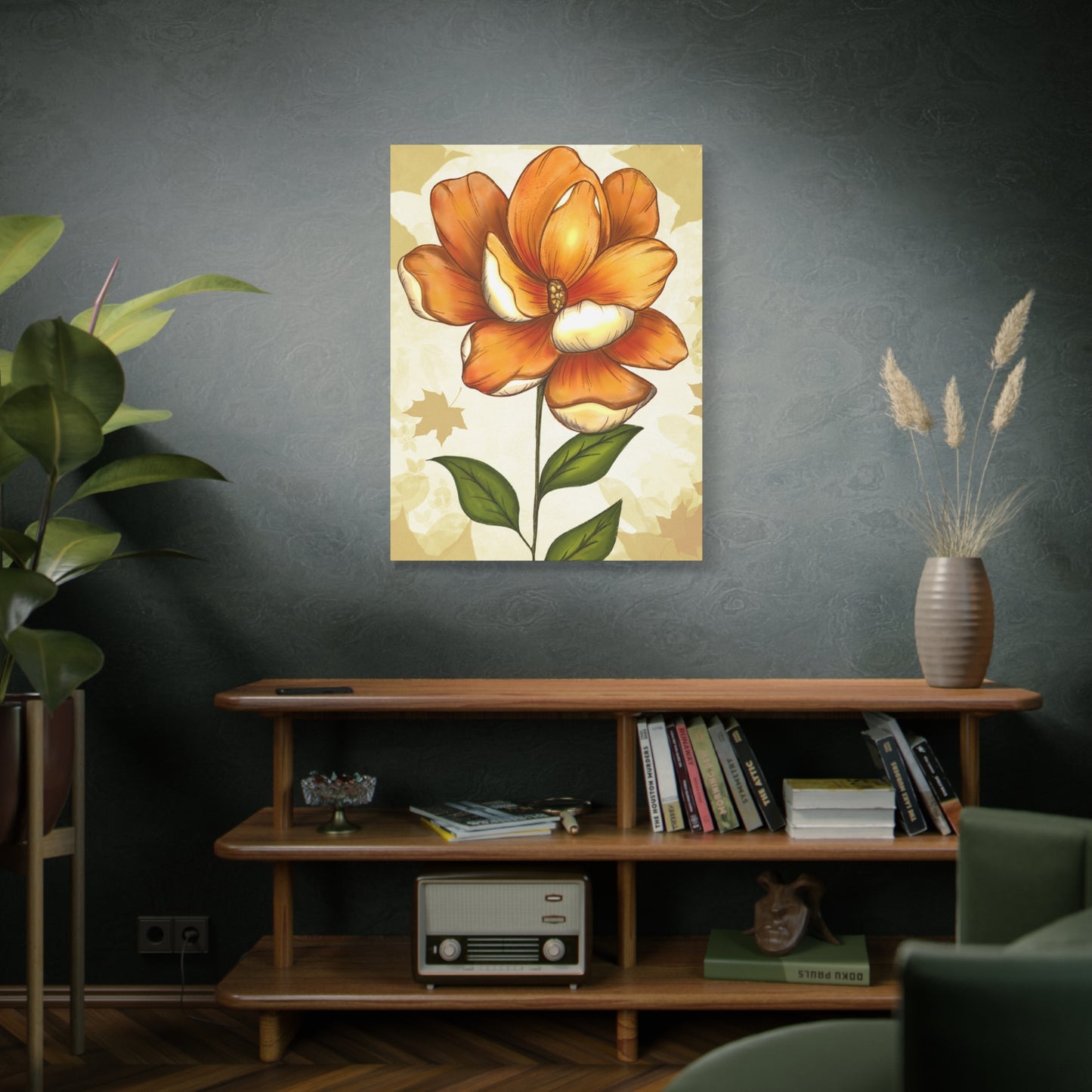 Copy of Matte Canvas, Stretched, 1.25" Tulips Pink and Purple Flowers