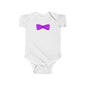 Purple Bow Infant Bodysuit, Cute Baby Onesie, Shower Gift, Baby Birthday Outfit, Newborn Clothing, Adorable Gift Idea