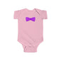 Purple Bow Infant Bodysuit, Cute Baby Onesie, Shower Gift, Baby Birthday Outfit, Newborn Clothing, Adorable Gift Idea