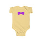Purple Bow Infant Bodysuit, Cute Baby Onesie, Shower Gift, Baby Birthday Outfit, Newborn Clothing, Adorable Gift Idea