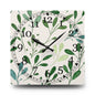 Nature Inspired Acrylic Wall Clock, Greenery Home Decor, Modern Timepiece