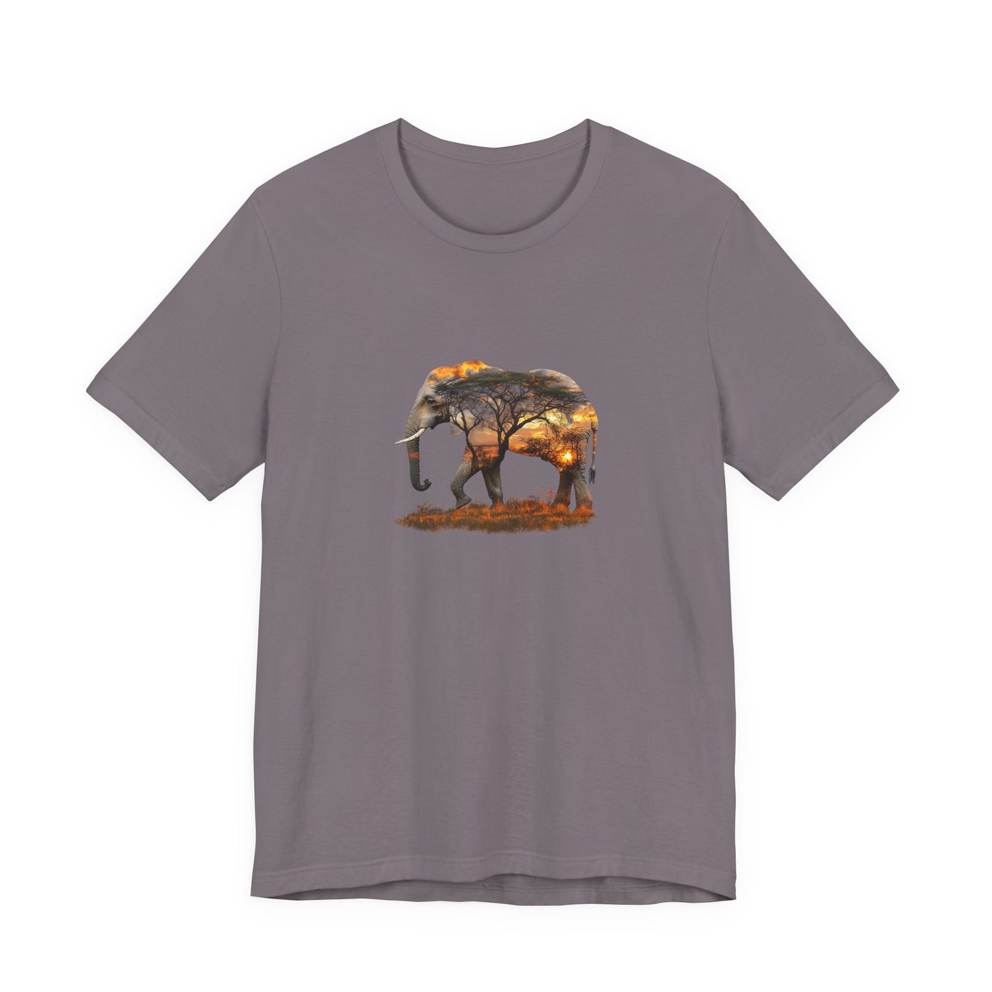 Elephant Sunset Unisex Jersey Tee