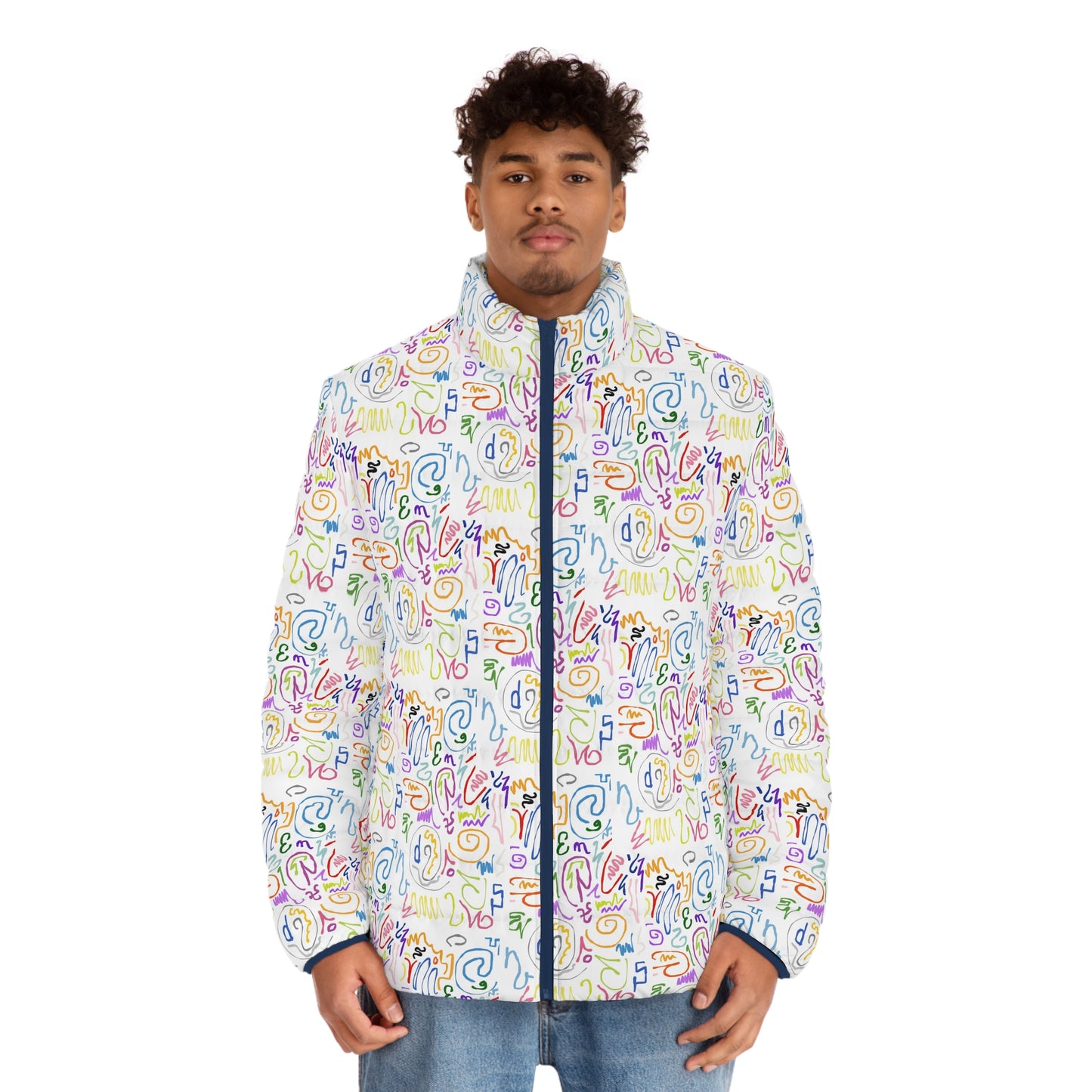 Colorful Men's Puffer Jacket