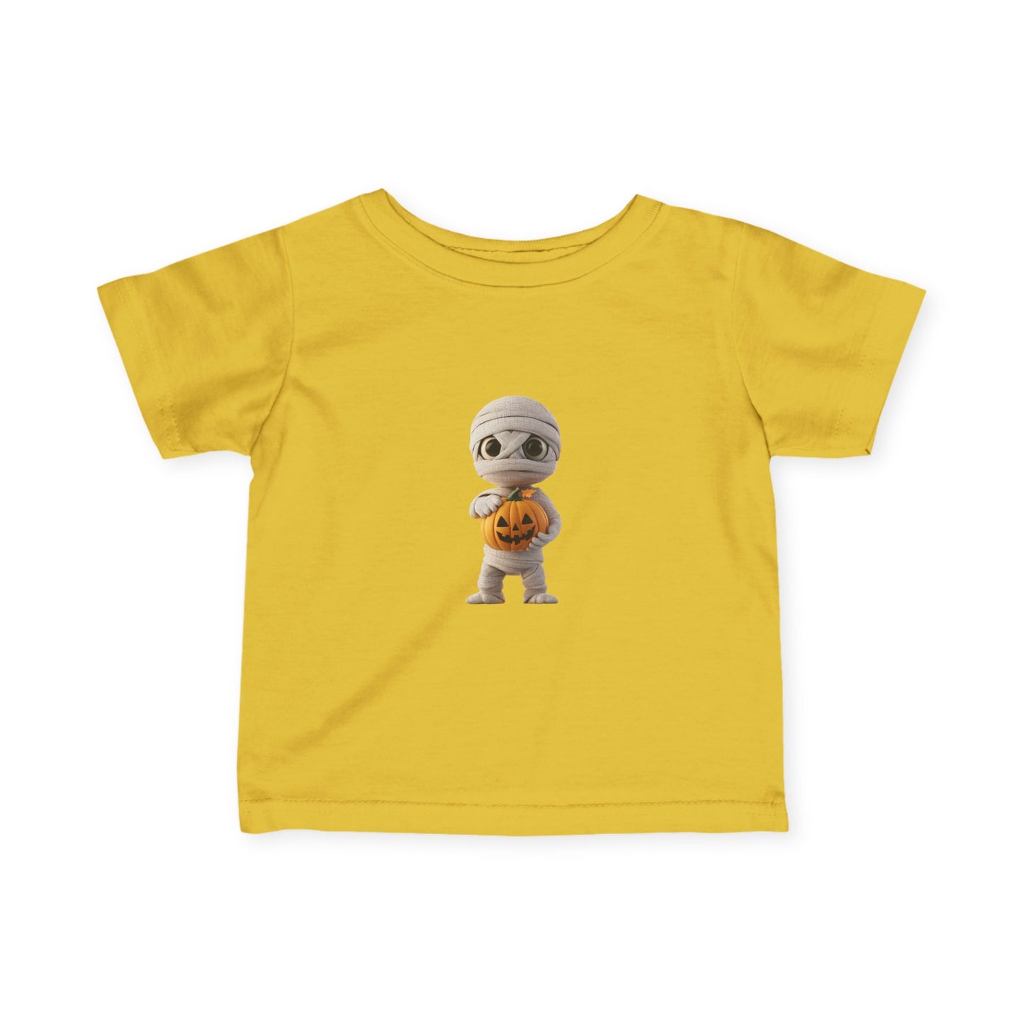 Cute Halloween Infant Tee with Mummy Design, Baby Shirt, Adorable Spooky Gift, Toddler Halloween Outfit, Pumpkin Tee for Kids