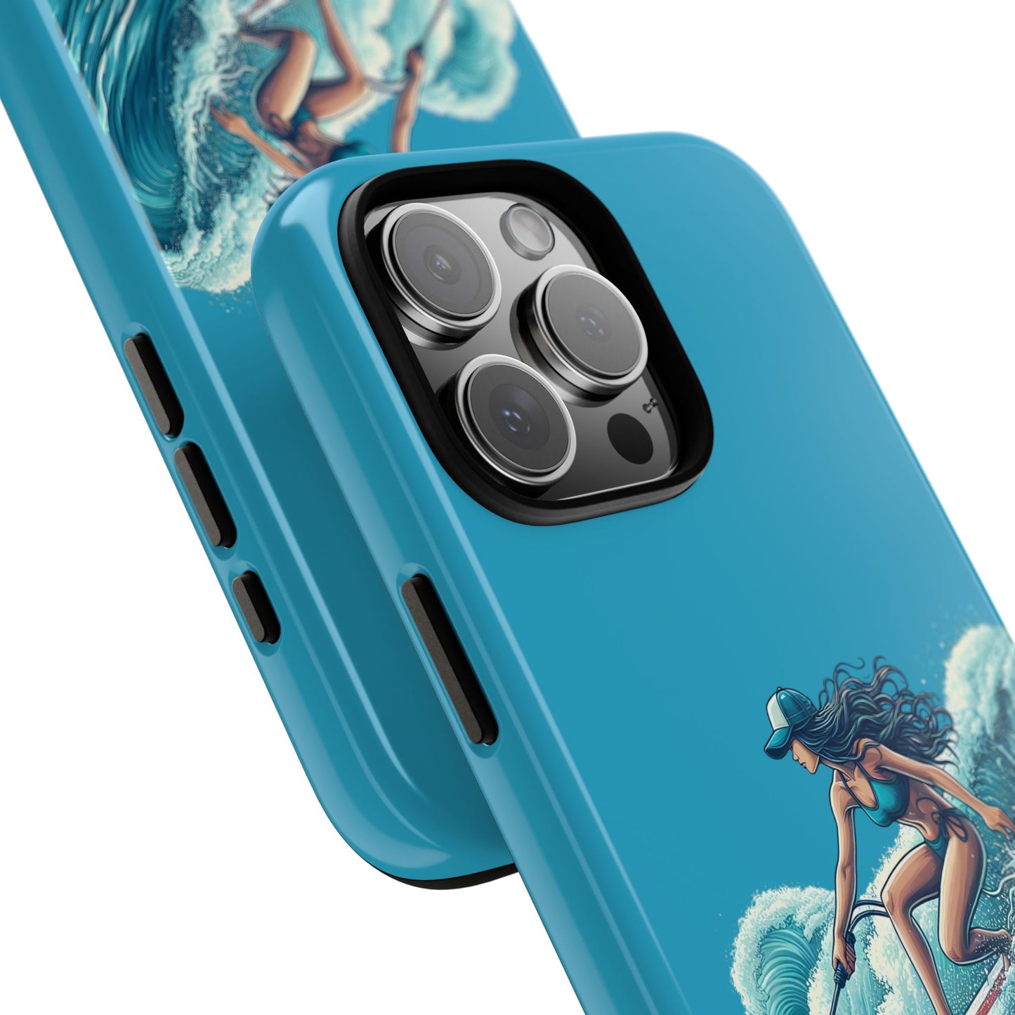 Surfing Phone Case, Coastal Vibes Phone Cover, Tough Cases for Beach Lovers, Ocean Art Phone Accessories, Summer Gift Idea