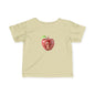 Cute Apple Mouse Infant Tee, Baby Shower Gift, Toddler T-Shirt, Kids Fruit Shirt, Spring Outfit, Playful Everyday Wear