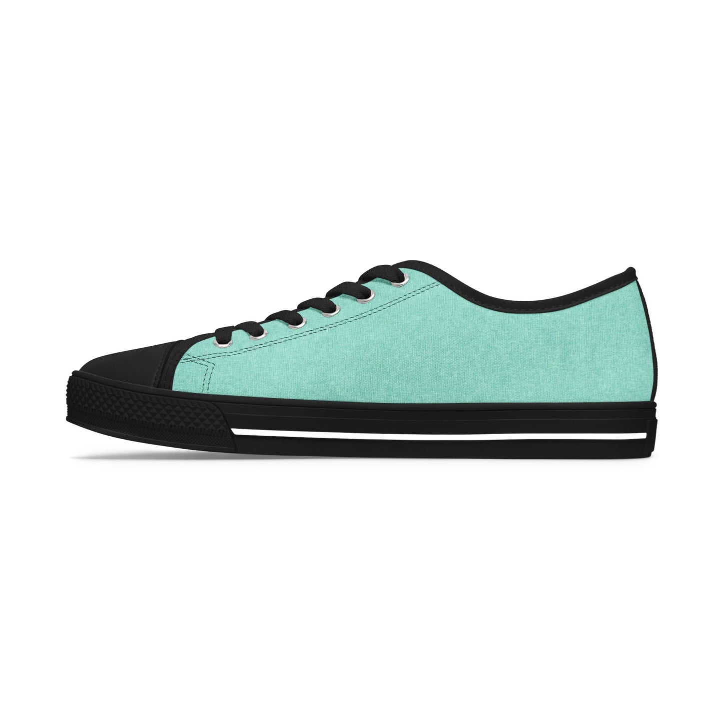 Mint Canvas Low Top Sneakers — Casual Everyday Shoes