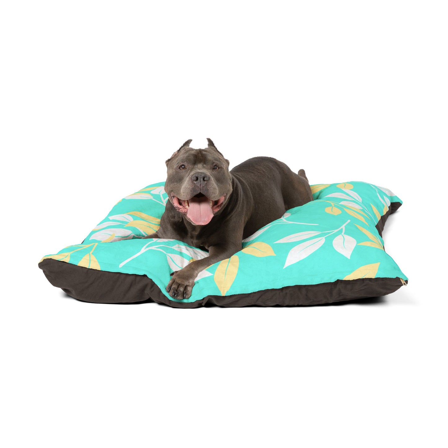 Elegant Personalized Pet Bed with Leaf Design, Cozy Dog Bed, Custom Pet Cushion, Stylish Puppy Mattress, Fall Decor for Animals