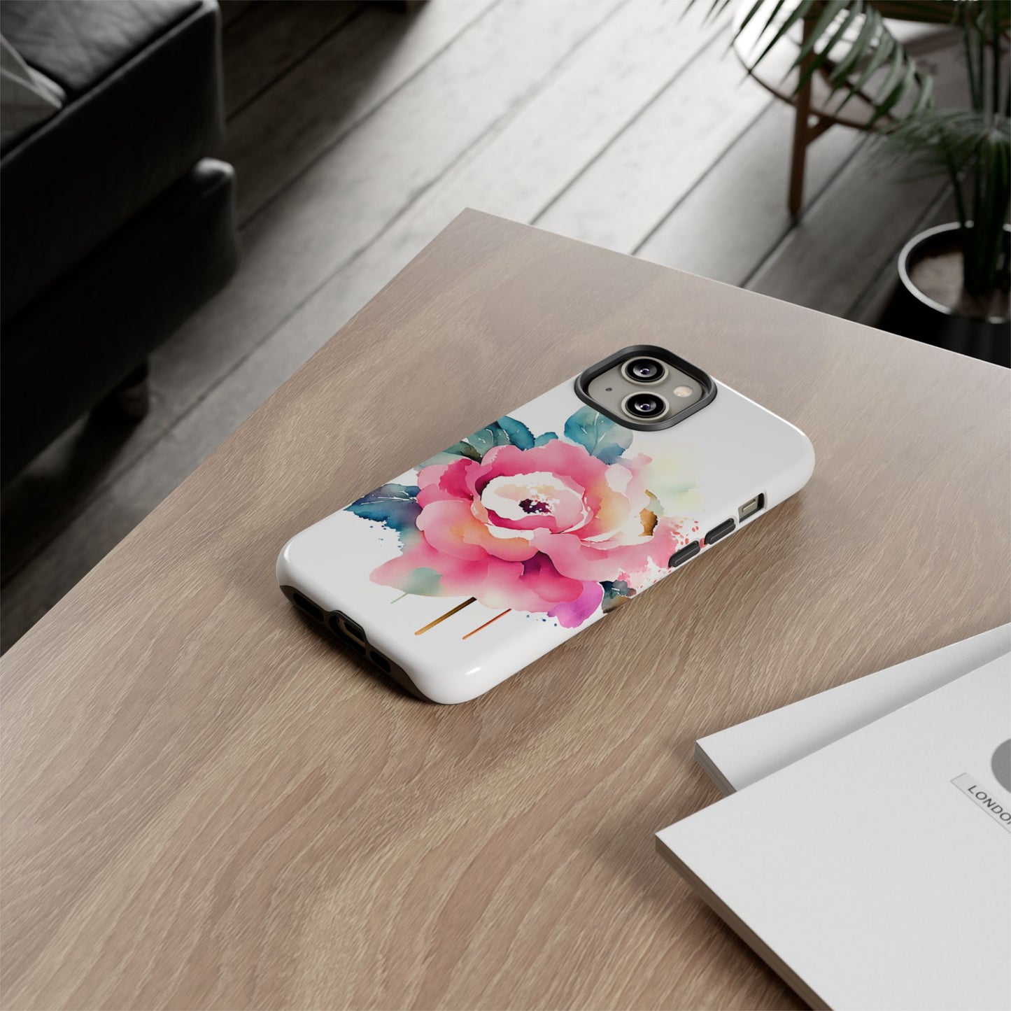 Floral Phone Case - Vibrant Rose Design