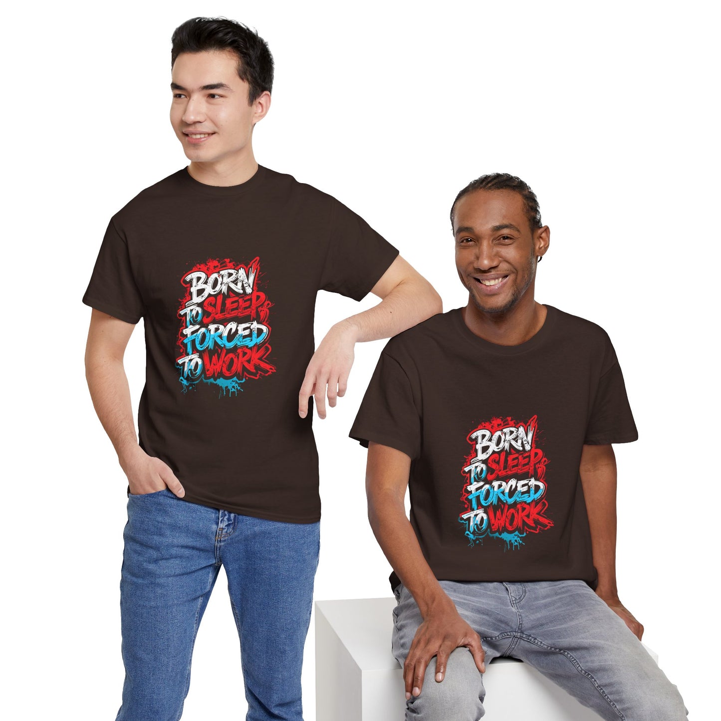 Born to Sleep, Forced to Work T‑Shirt — Funny Graphic Tee for Night Owls