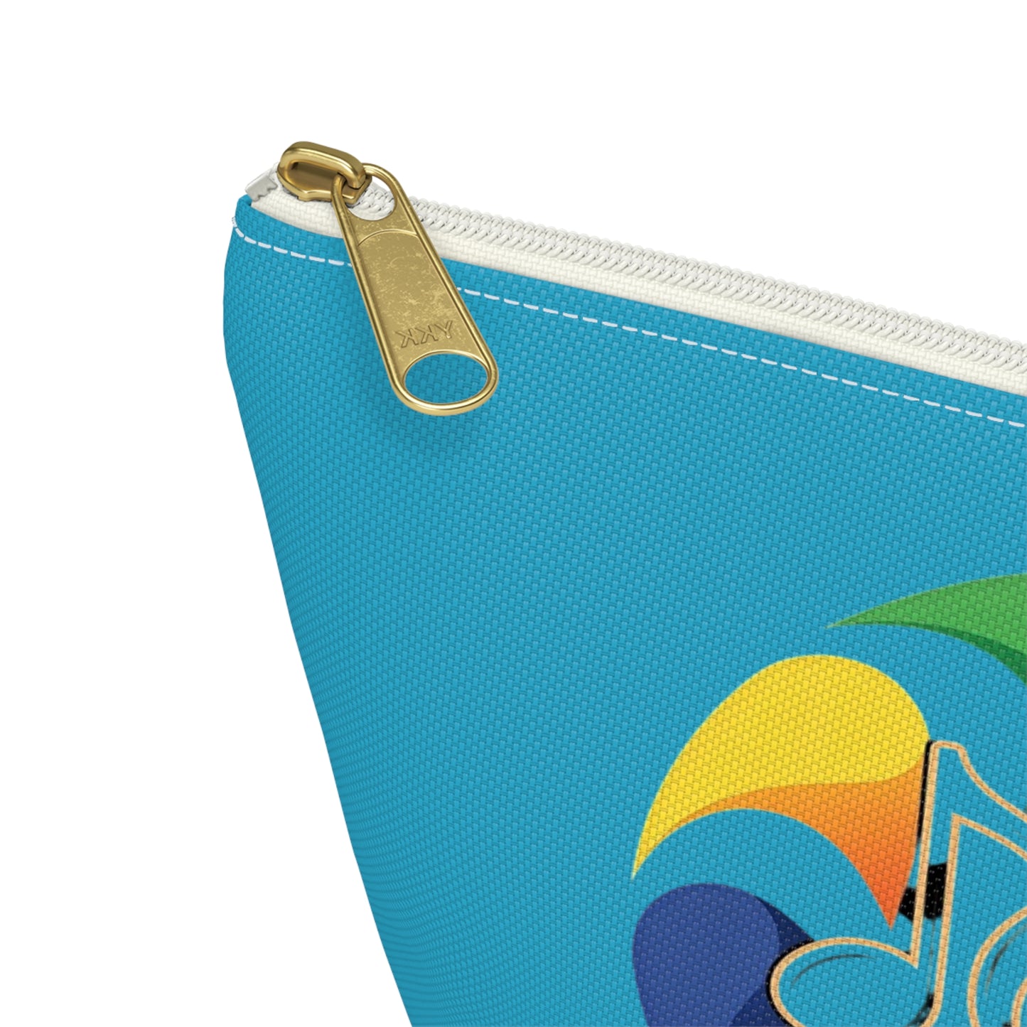 Music Notes Accessory Pouch — Colorful Treble Clef Cosmetic Bag