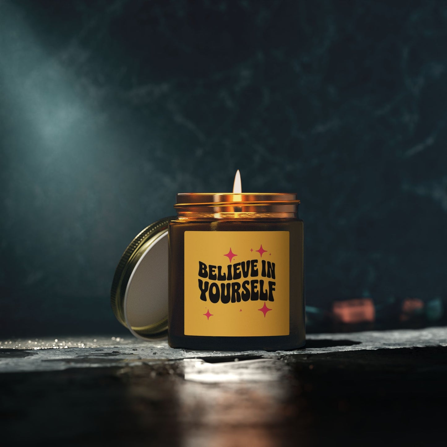 Believe In Yourself Coconut Apricot Scented Candle (4oz/9oz)