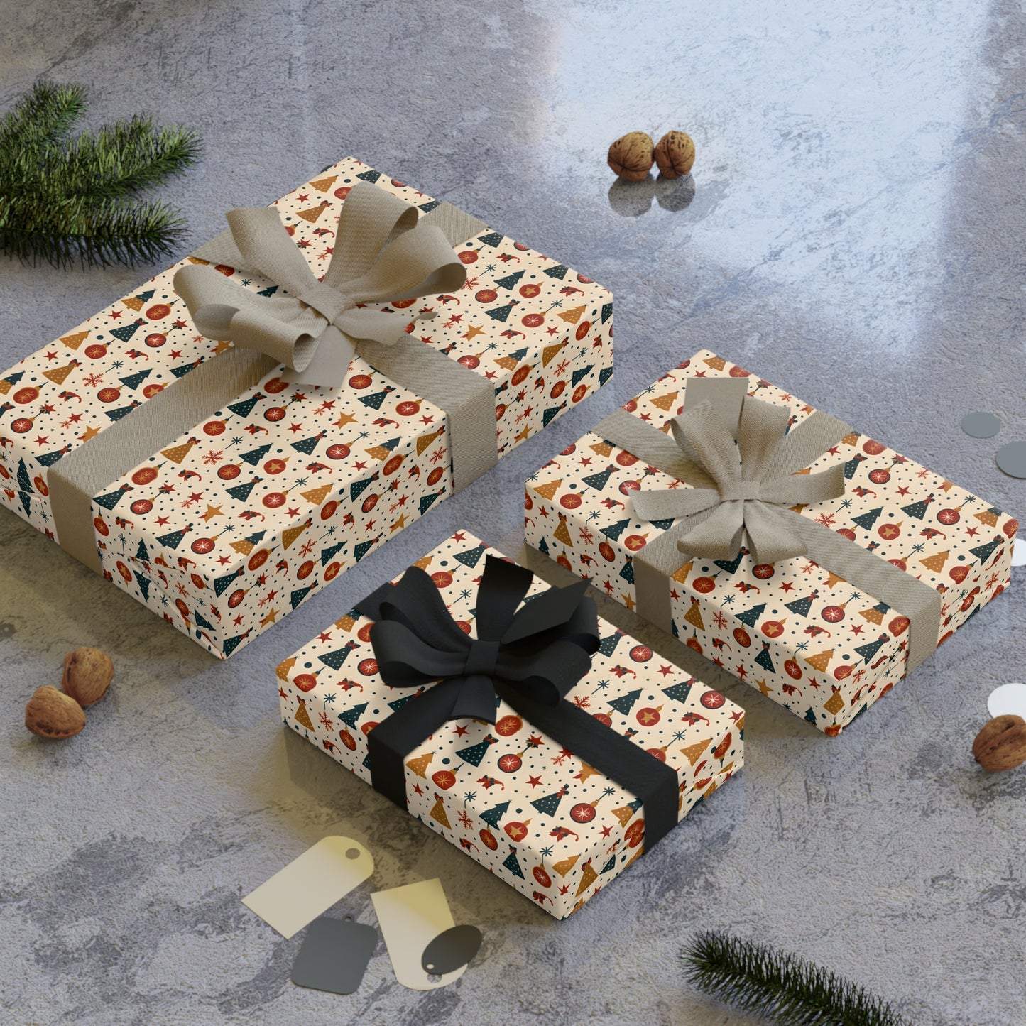 Festive Gift Wrapping Paper Roll, Holiday Gift Wrap, Eco-Friendly Gift Wrap, Christmas Wrapping Paper, Birthday Wrapping Paper, [...]