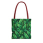 Tropical Leaf Tote Bag, Eco-Friendly Shopping Bag, Beach Day Essential, Vacation Accessory, Summer Gift Idea