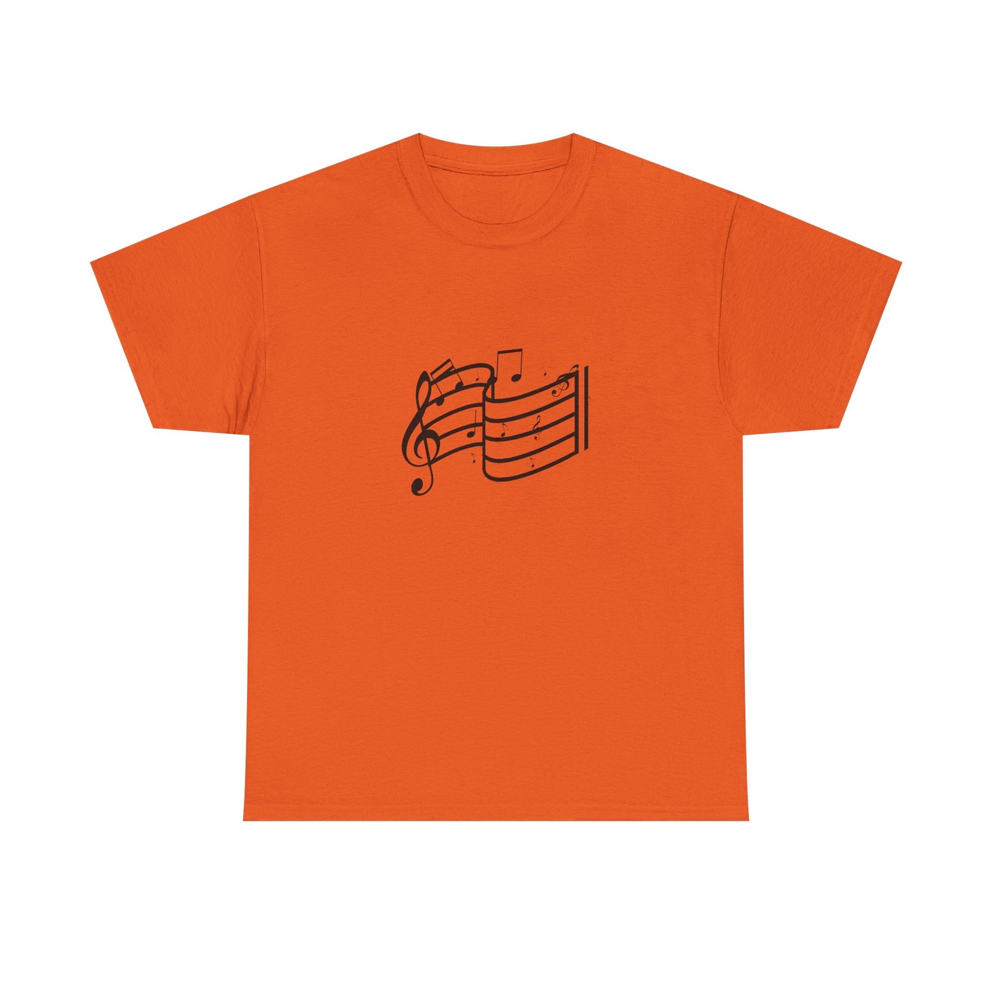 Music Notes T‑Shirt — Minimalist Sheet Music Tee for Musicians & Music Lovers