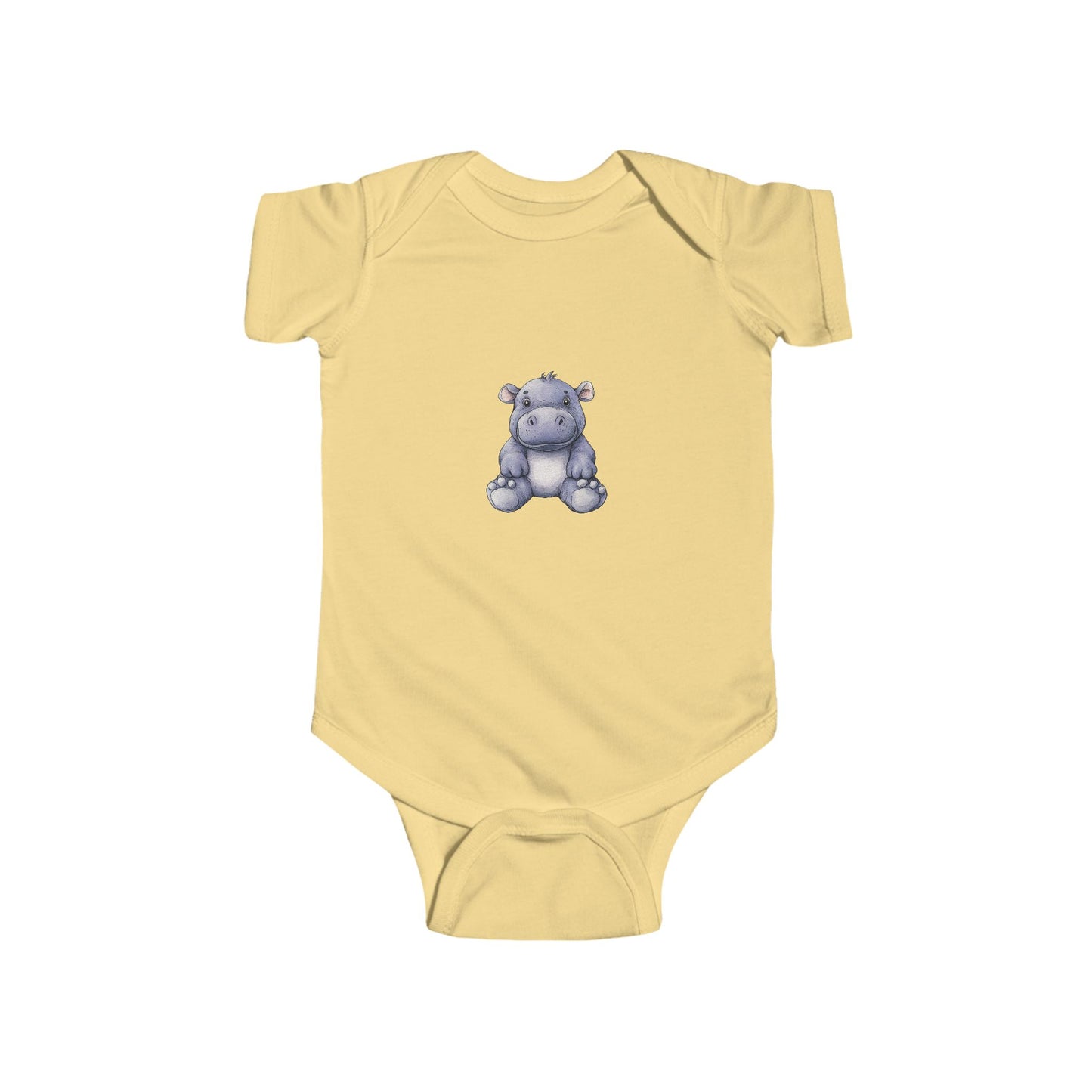 Cute Hippo Infant Bodysuit, Baby Shower Gift, Toddler Outfit, Newborn Apparel, Cute Animal Wear, Infant Clothing
