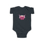 Cute Pink Ladybug Infant Bodysuit – Baby Girl Onesie with Heart Dots