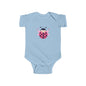 Cute Pink Ladybug Infant Bodysuit – Baby Girl Onesie with Heart Dots