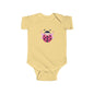 Cute Pink Ladybug Infant Bodysuit – Baby Girl Onesie with Heart Dots
