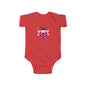 Cute Pink Ladybug Infant Bodysuit – Baby Girl Onesie with Heart Dots