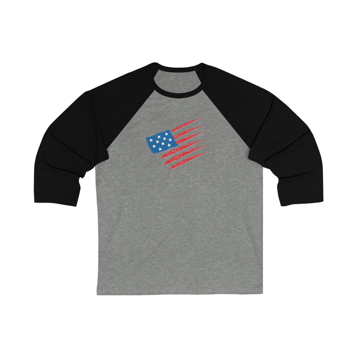 Patriotic Baseball Tee, Unisex 3/4 Sleeve Shirt
