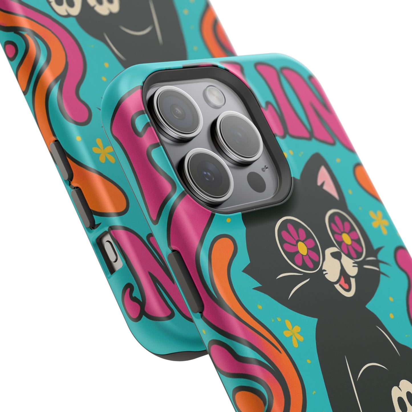 Groovy Cat Magnetic Impact-Resistant Phone Case