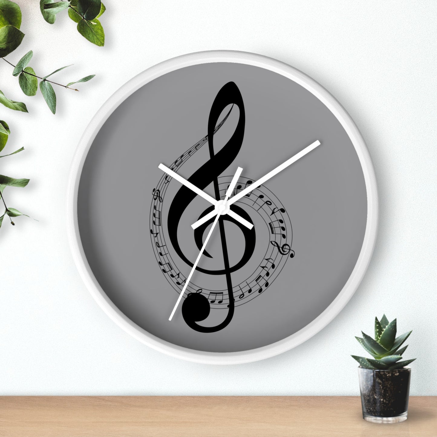 Musical Notes Wall Clock, Perfect Gift for Musicians, Home Decor