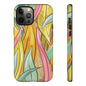 Vibrant Phone Case with Colorful Leaf Design, Tough Cases for Nature Lovers, Eco-Friendly Gift, Summer Vibes, Floral Phone Cover