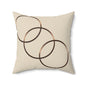 Cozy Decorative Pillow, Spun Polyester Square Cushion, Home Decor Accent, Gift for Housewarming, Stylish Living Room Pillows