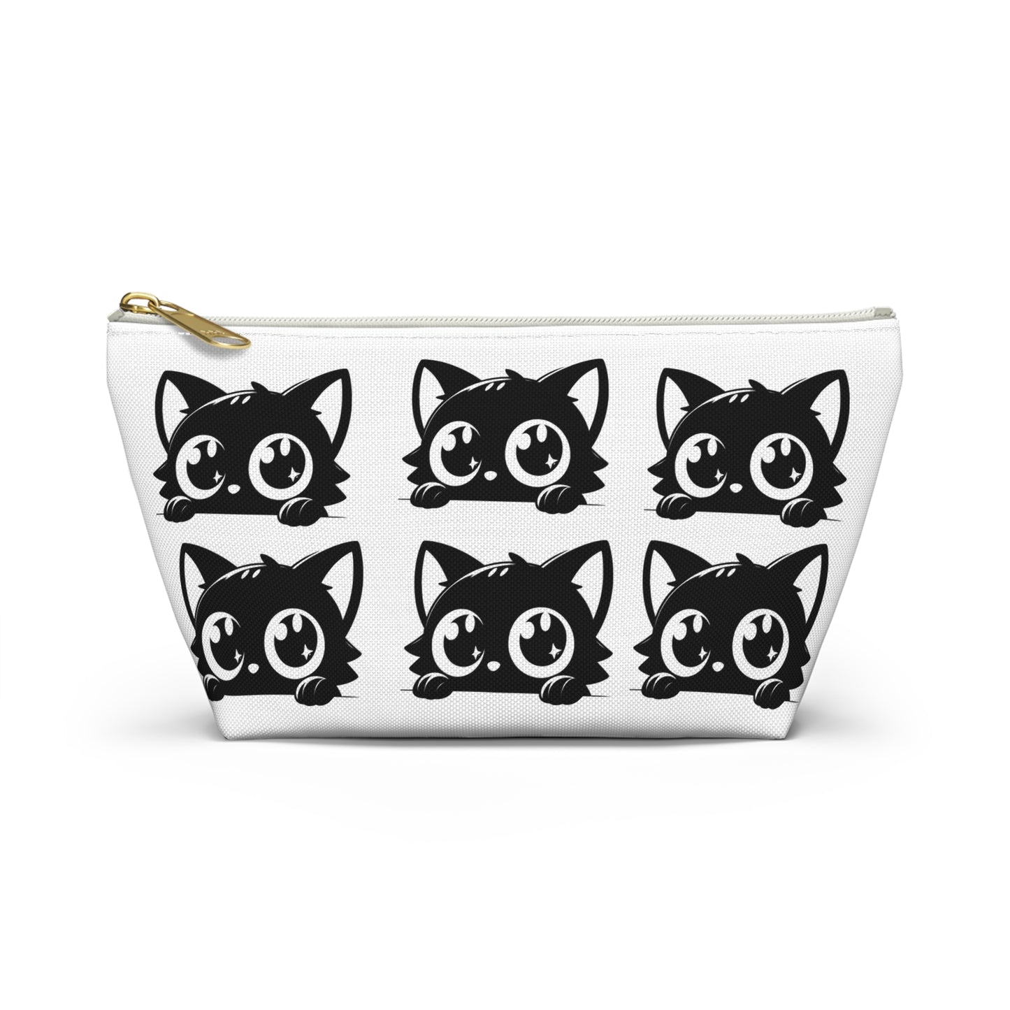 Cute Cat Accessory Pouch, Makeup Bag, Zipper Pouch, Gift for Cat Lovers, Organizer for School, Travel Essentials