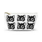 Cute Cat Accessory Pouch, Makeup Bag, Zipper Pouch, Gift for Cat Lovers, Organizer for School, Travel Essentials
