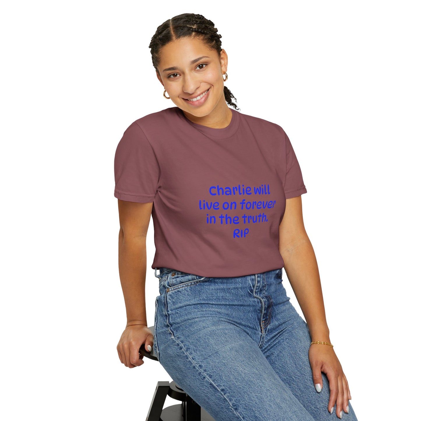 Inspirational Quote T-Shirt, Unisex Cotton Tee, Charlie Forever Shirt, Motivational Apparel, Gift for Friends, Casual Wear, Thoughtful [...]