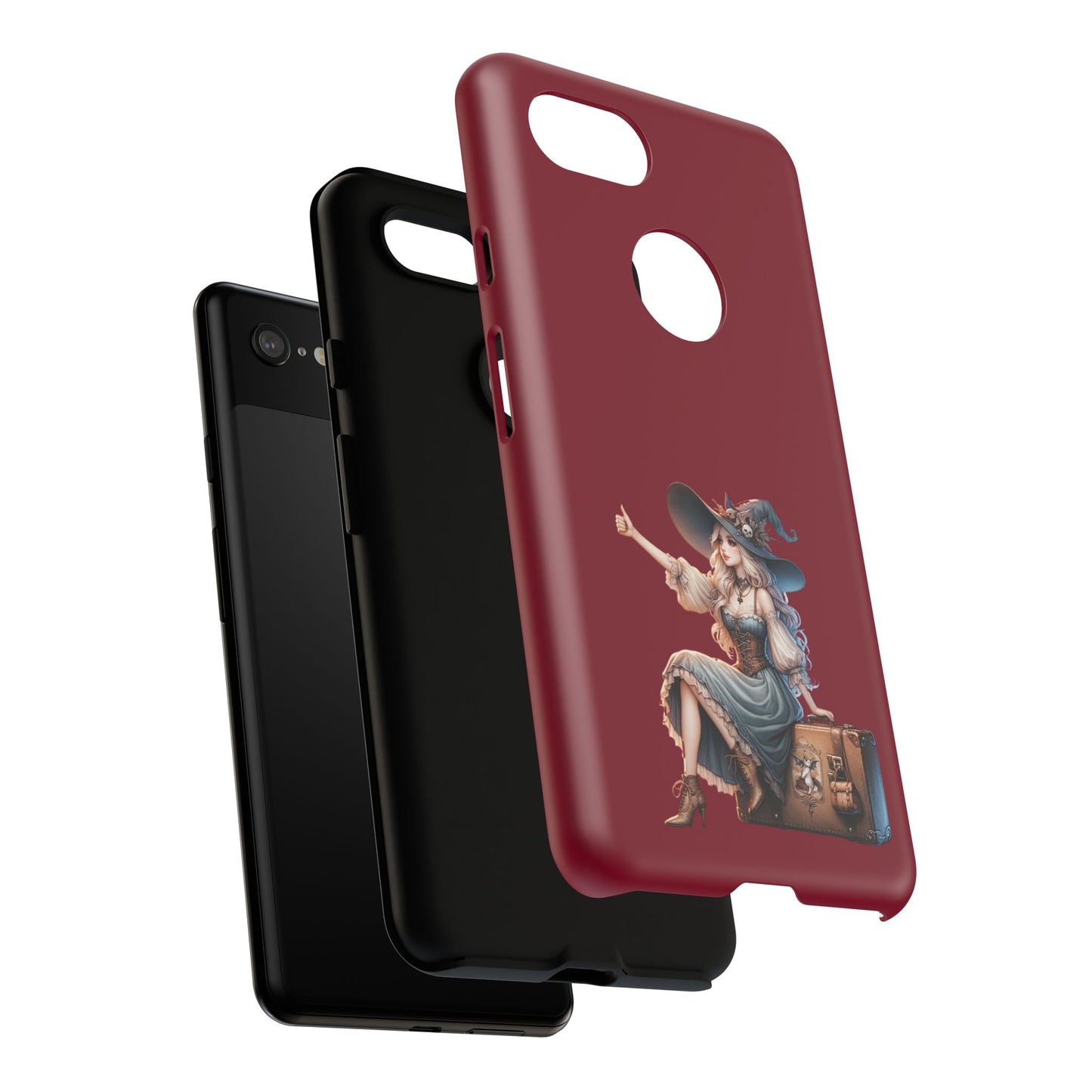 Witchy Phone Case - Magical, Durable - Halloween Gift, Cosplay Accessory, Cute Witch Design