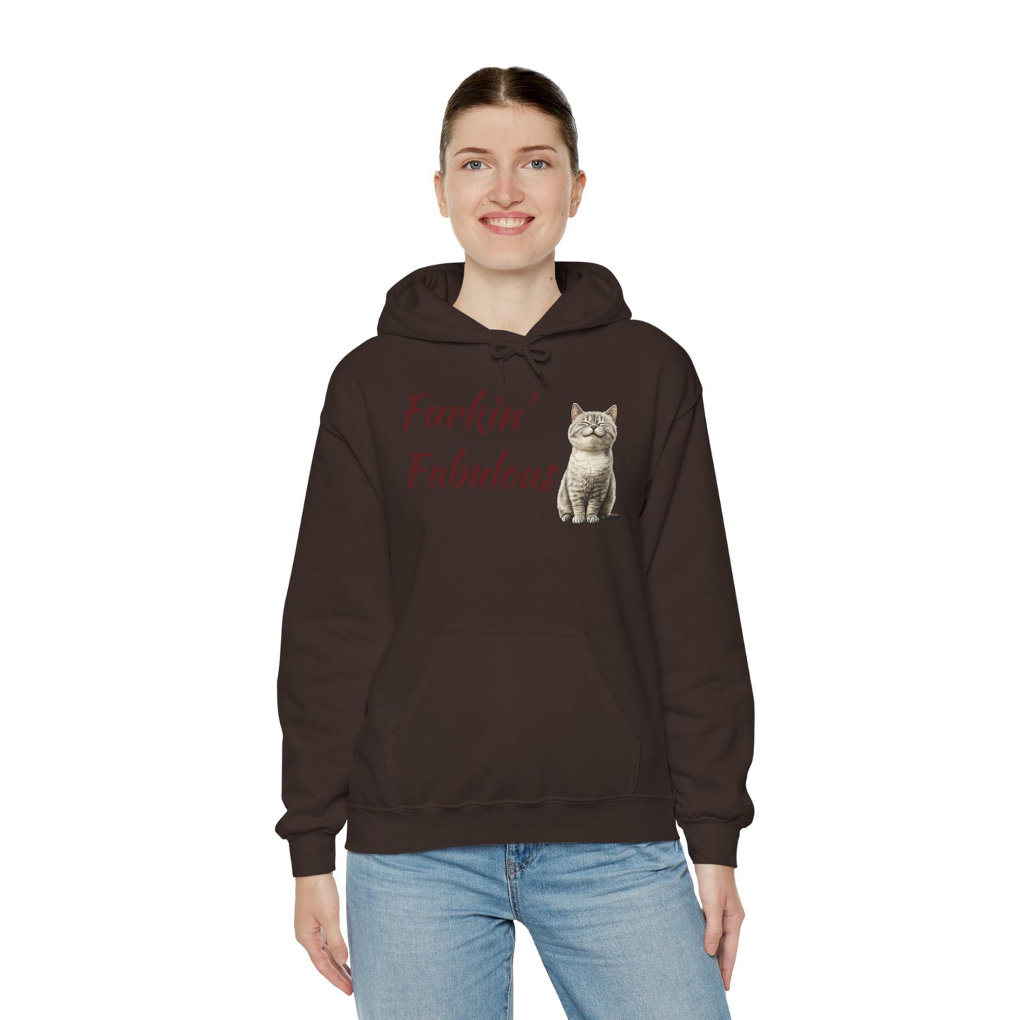 Furkin' Fabulous Cat Hoodie — Cute Kitten Graphic Sweatshirt