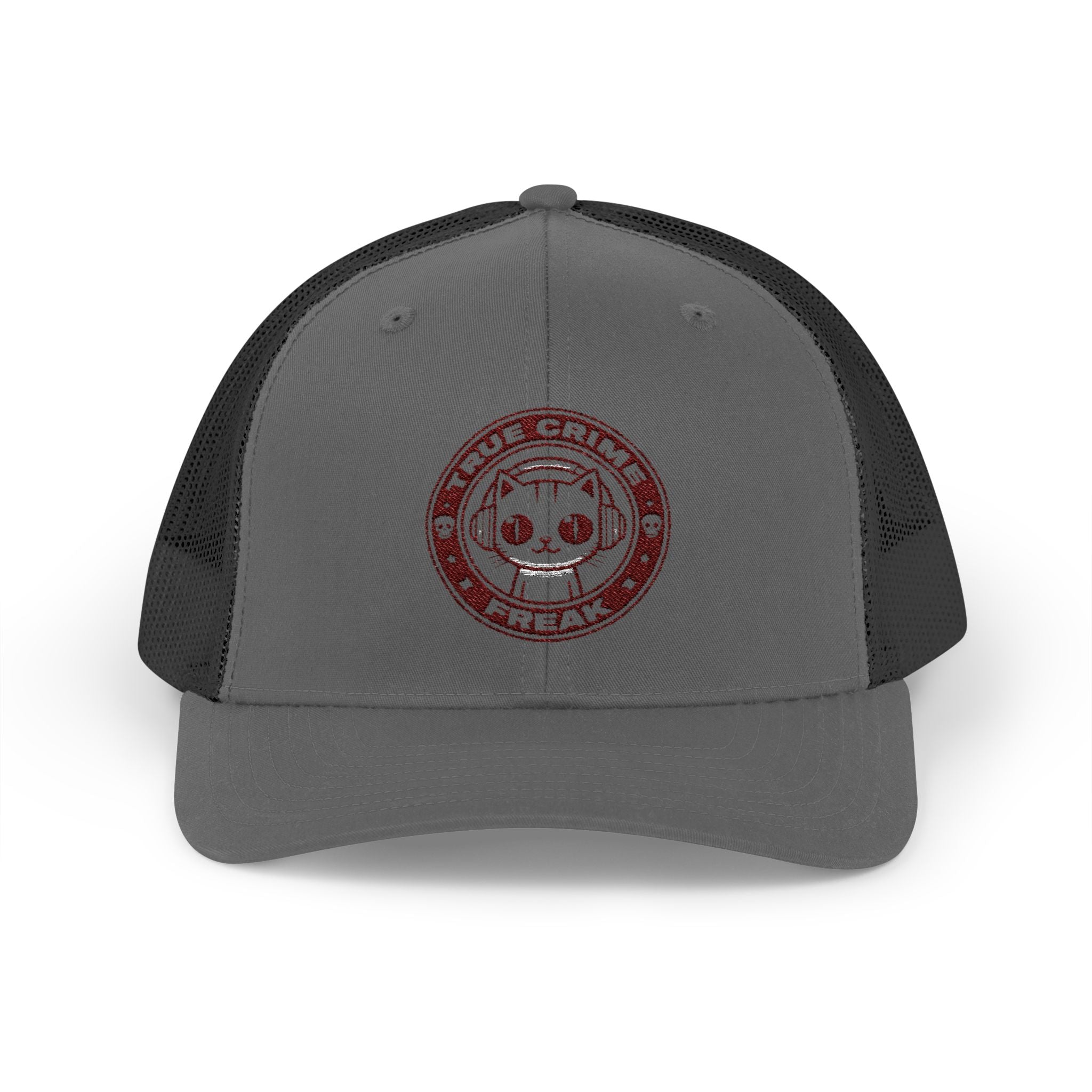 Trucker Cap — Cute Cat Circle Patch Snapback