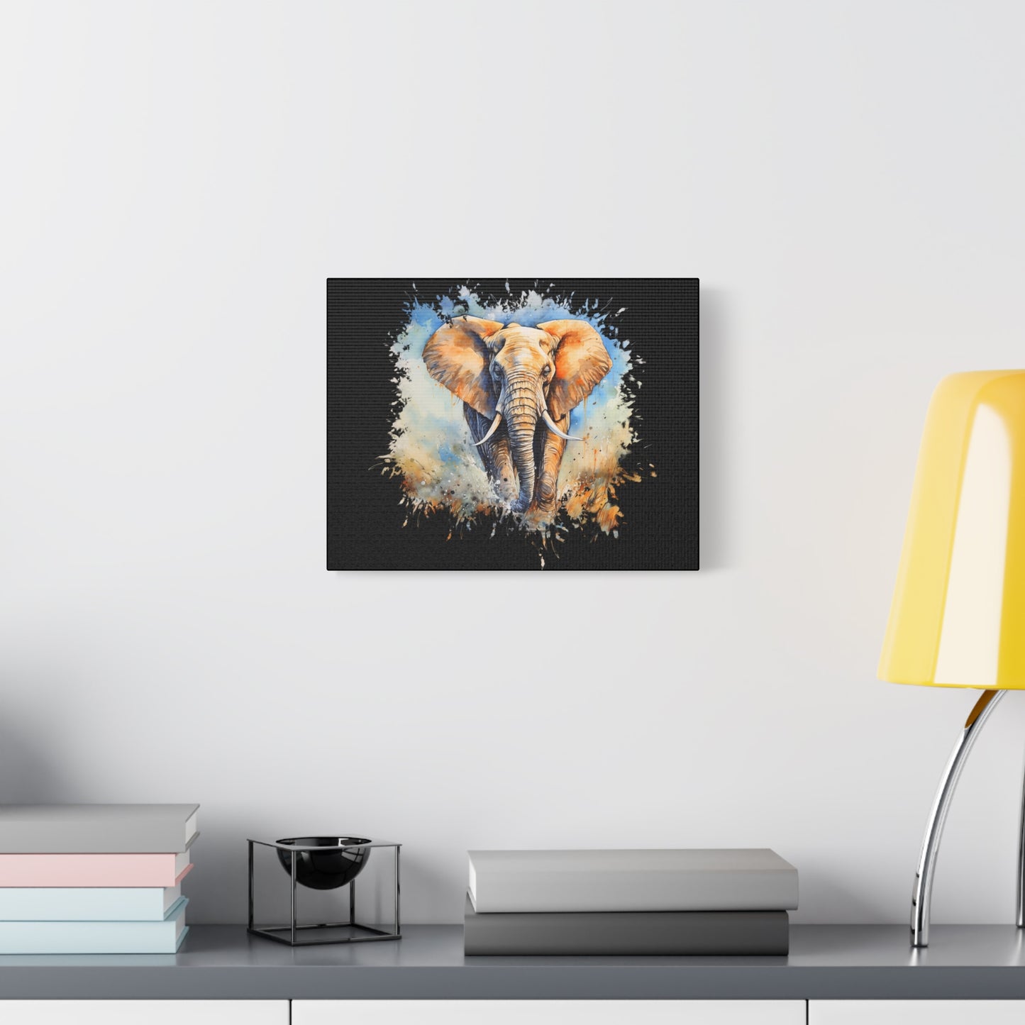 Matte Canvas, Stretched, 1.25" - Elephant