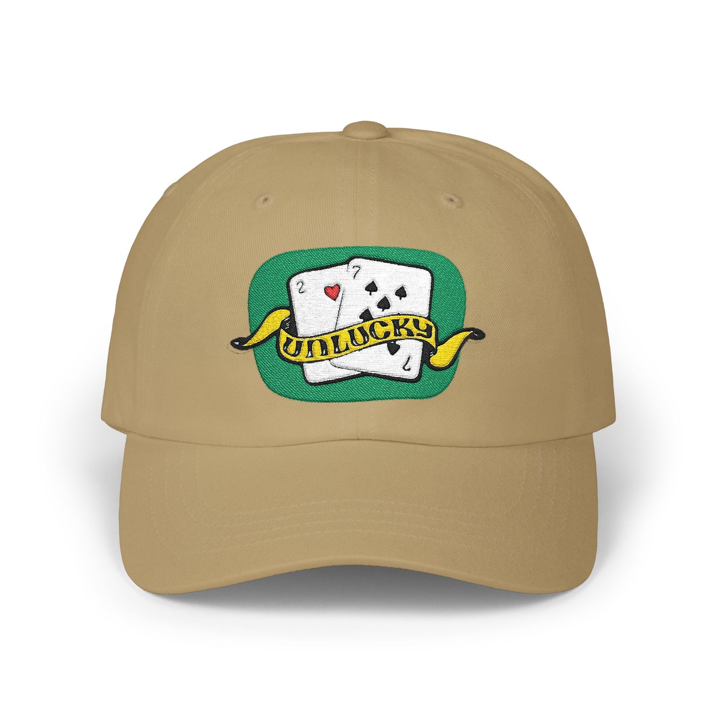 Dad Cap — 'UnLucky' Playing Cards Embroidered Baseball Hat