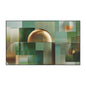 Geometric Gold Sphere Heavy-Duty Floor Mat