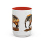 Elegant Elephant Accent Coffee Mug - Nature Lover Gift, Animal Lover Mug