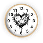 Heart & Thorns Wall Clock - Gothic Decor, Home Wall Art, Unique Timepiece, Perfect Gift for Her, Stylish Home Accessories