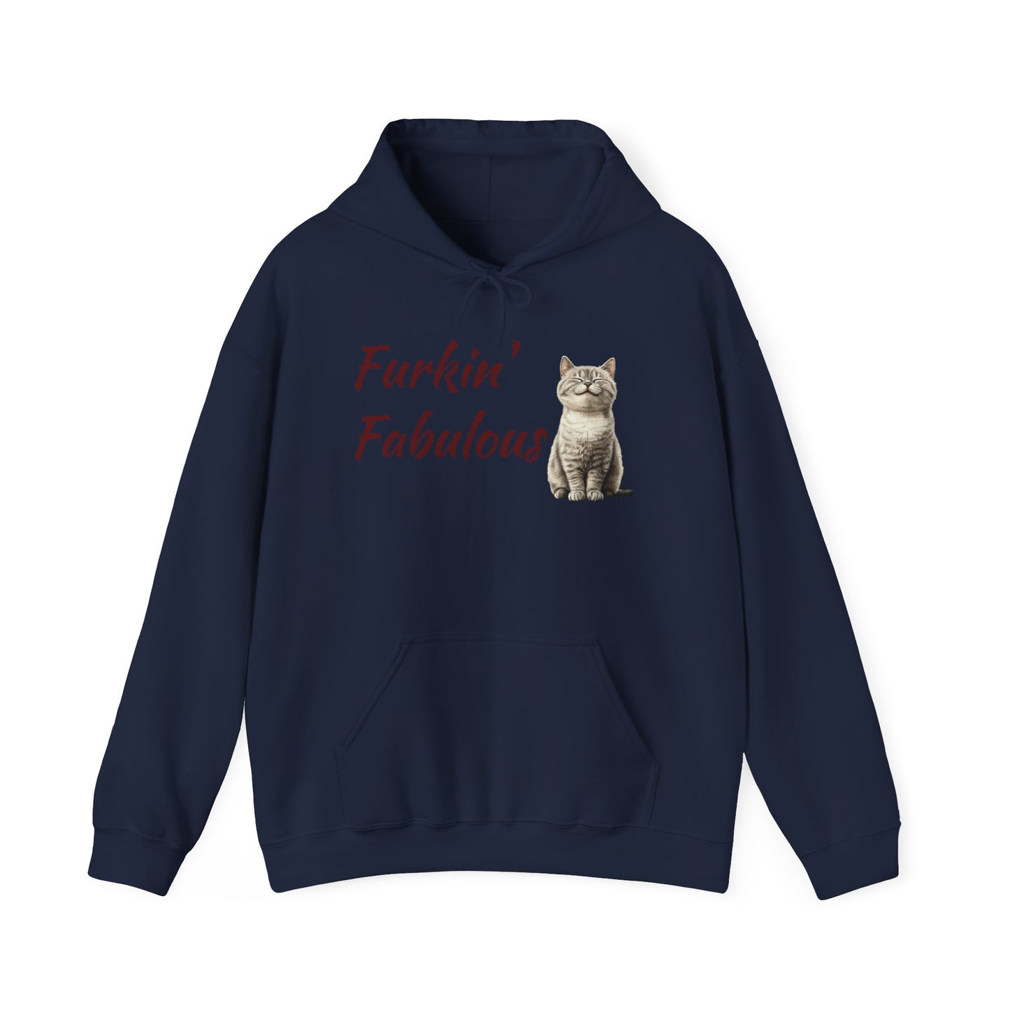 Furkin' Fabulous Cat Hoodie — Cute Kitten Graphic Sweatshirt