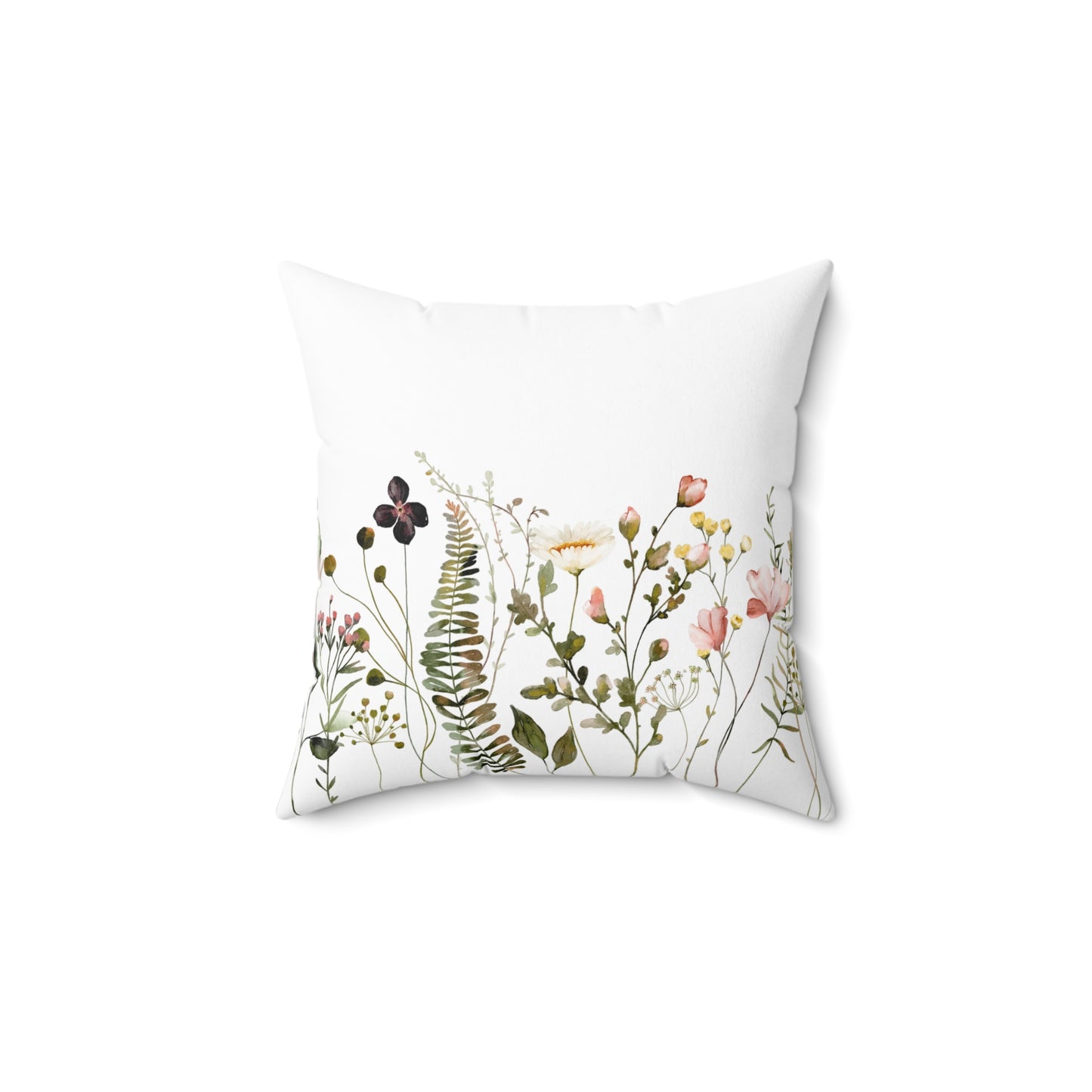 Floral Decorative Pillow, Cozy Home Accent, Botanical Cushion, Ideal Gift for Home Decor, Spring and Summer Vibes, Perfect for Living Room