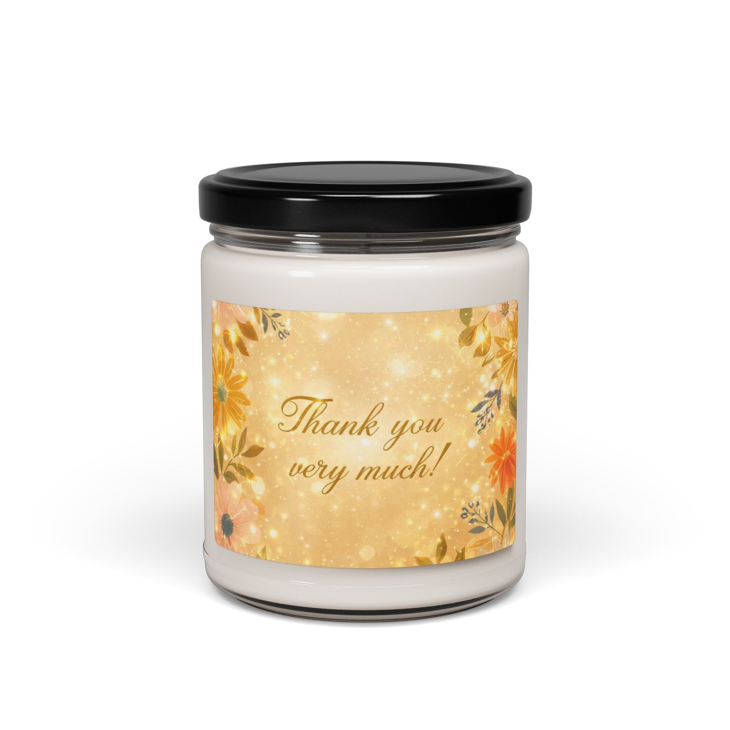 Thank You Very Much Scented Soy Candle — 9oz Gratitude Gift Jar